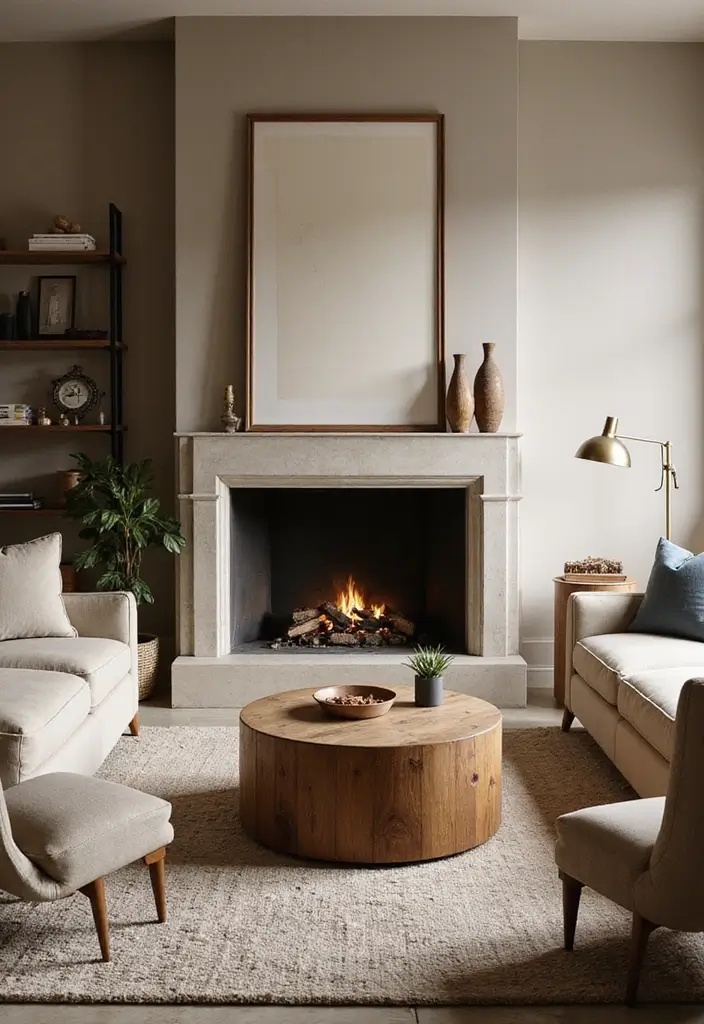 13 Cozy Living Room Decor Ideas That Wrap Your Space in Warmth & Style - 8. Use a Focal Point