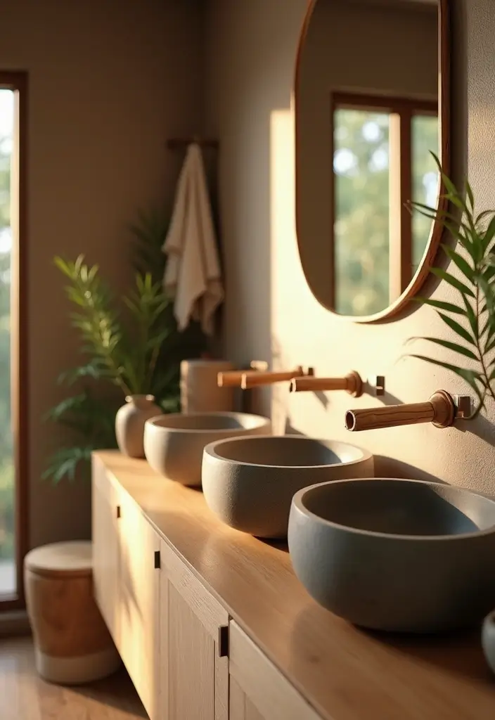 15 Japandi Bathroom Style Ideas That Transforms Your Space Into Pure Calm - 1. Embrace Natural Materials