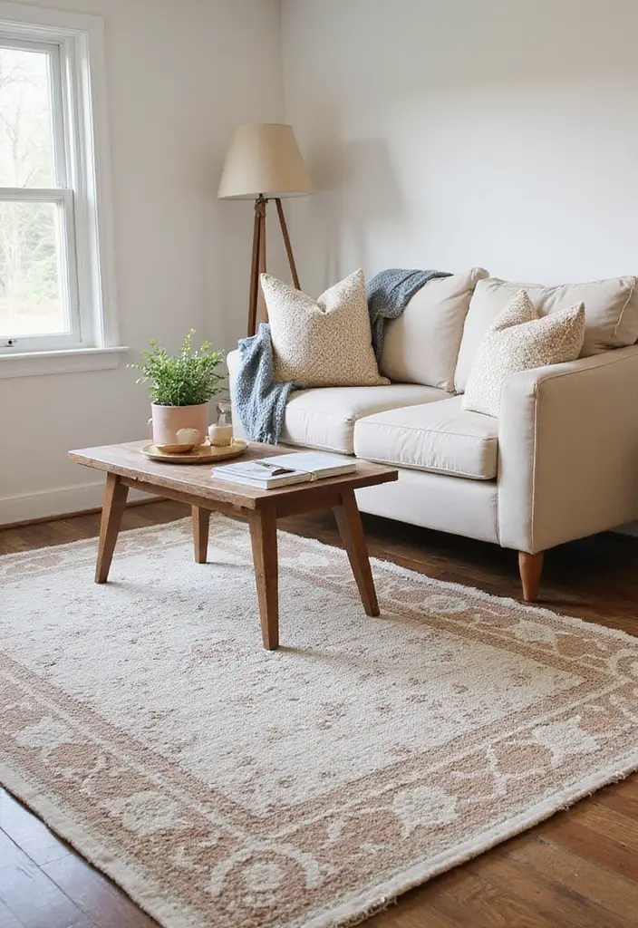 15 Organic Modern Living Room Ideas That Blend Natural Warmth & Sleek Style - 9. Layered Rugs