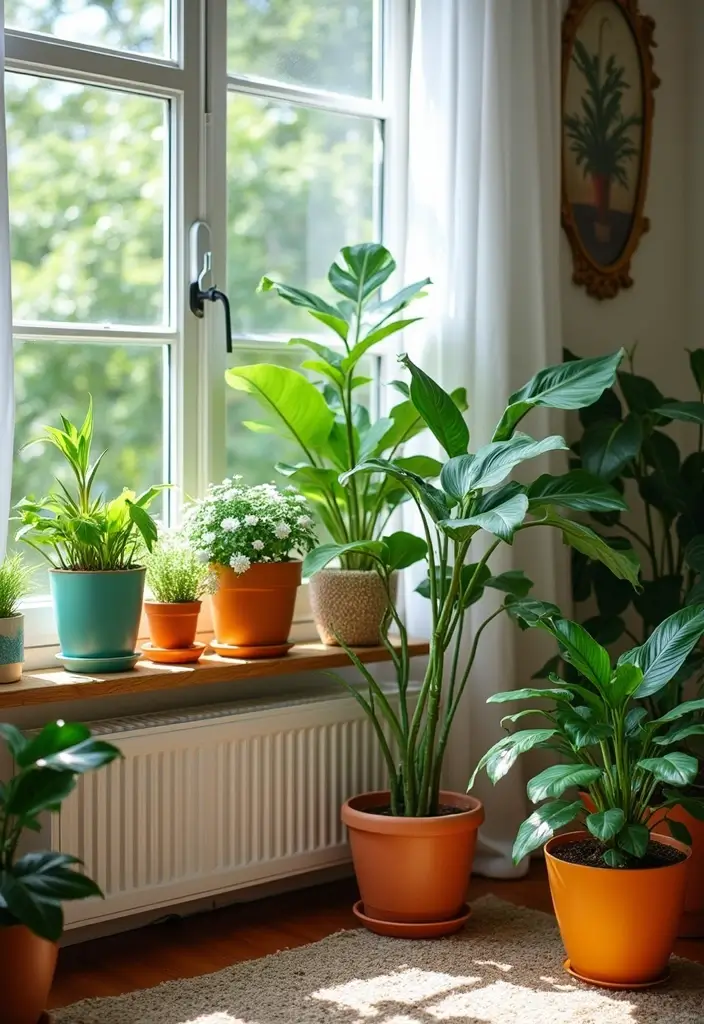 13 Color-Drenched Bedroom Ideas That Turn Up the Drama (You Won’t Believe #7!) - 10. Indoor Plants