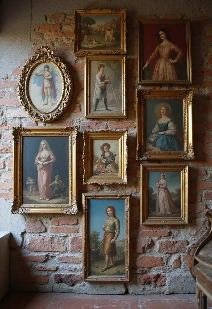 19 Medievalcore Decor Ideas That Feel Regal & Raw - 9. Historic-Inspired Artwork