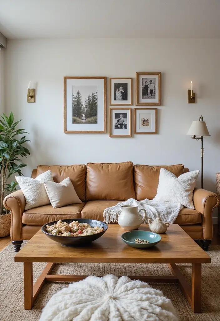 15 Organic Modern Living Room Ideas That Blend Natural Warmth & Sleek Style - 14. Personal Touches