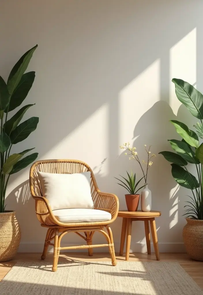 13 Natural Material Bedroom Ideas That Feel Organic & Effortlessly Elegant - 6. Rattan Furniture