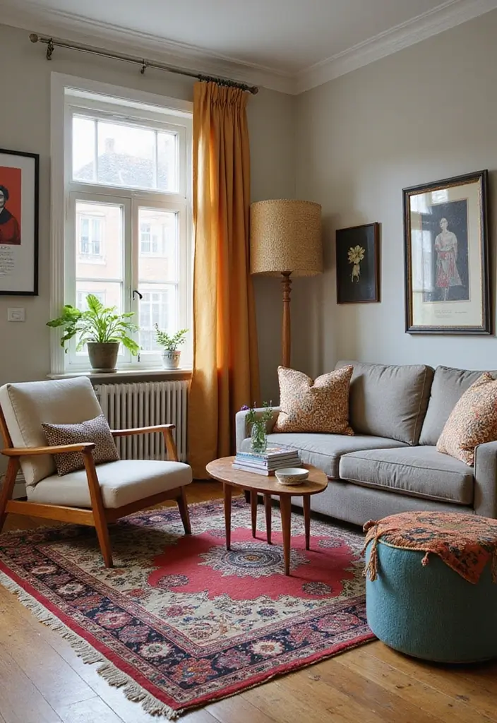 11 Maximalist Living Room Ideas That Burst With Personality & Style - 3. Eclectic Furniture Choices