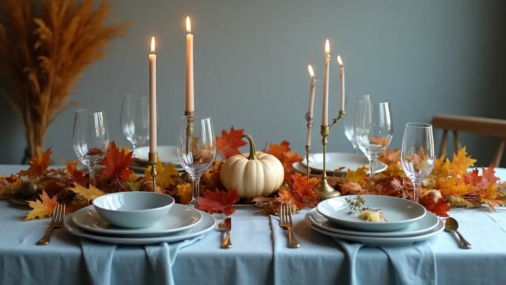 21 Dusty Blue Fall Tablescape Ideas That Will Reimagine Your Holiday Dinner