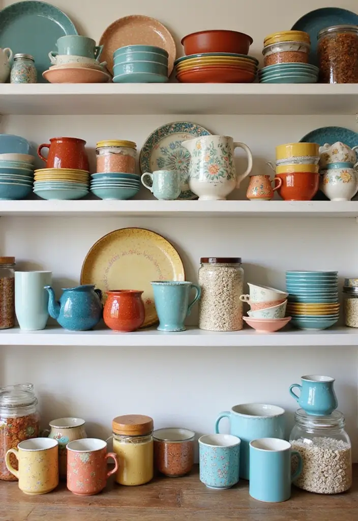 5 Easy Ways to Style Your Open Kitchen Shelves (You'll Love #3!) - 3. Showcase Your Favorites
