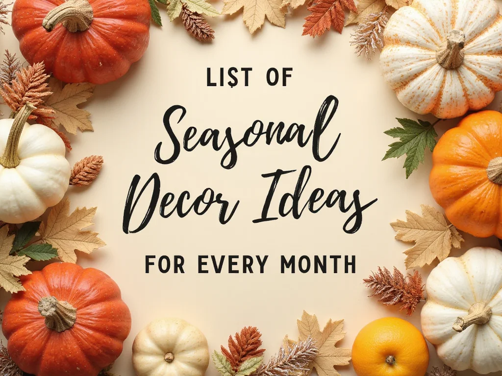 List of Seasonal Decor Ideas for Every Month - Conclusion