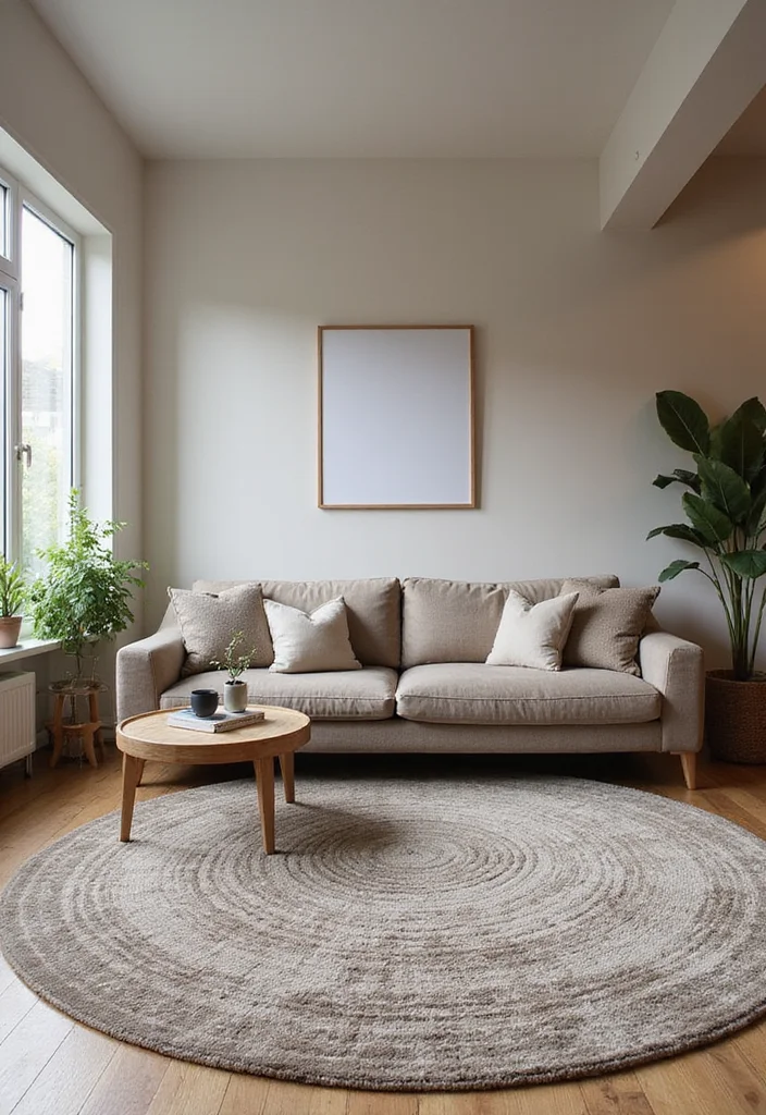 15 Modern Small Apartment Decor Ideas to Maximize Multifunctional Spaces - 9. Use of Rugs 1