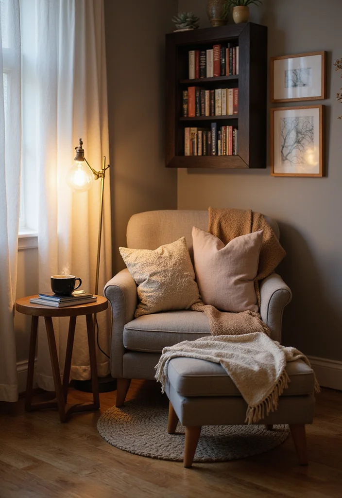 13 Warm Cozy Modern Small Living Room Ideas for Homes in 2026 That Feel Inviting and Spacious - 7. Create a Cozy Nook 1